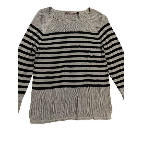 525 America black & light brown knit sweater sz small - Picture 6 of 6